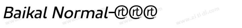 Baikal Normal字体转换